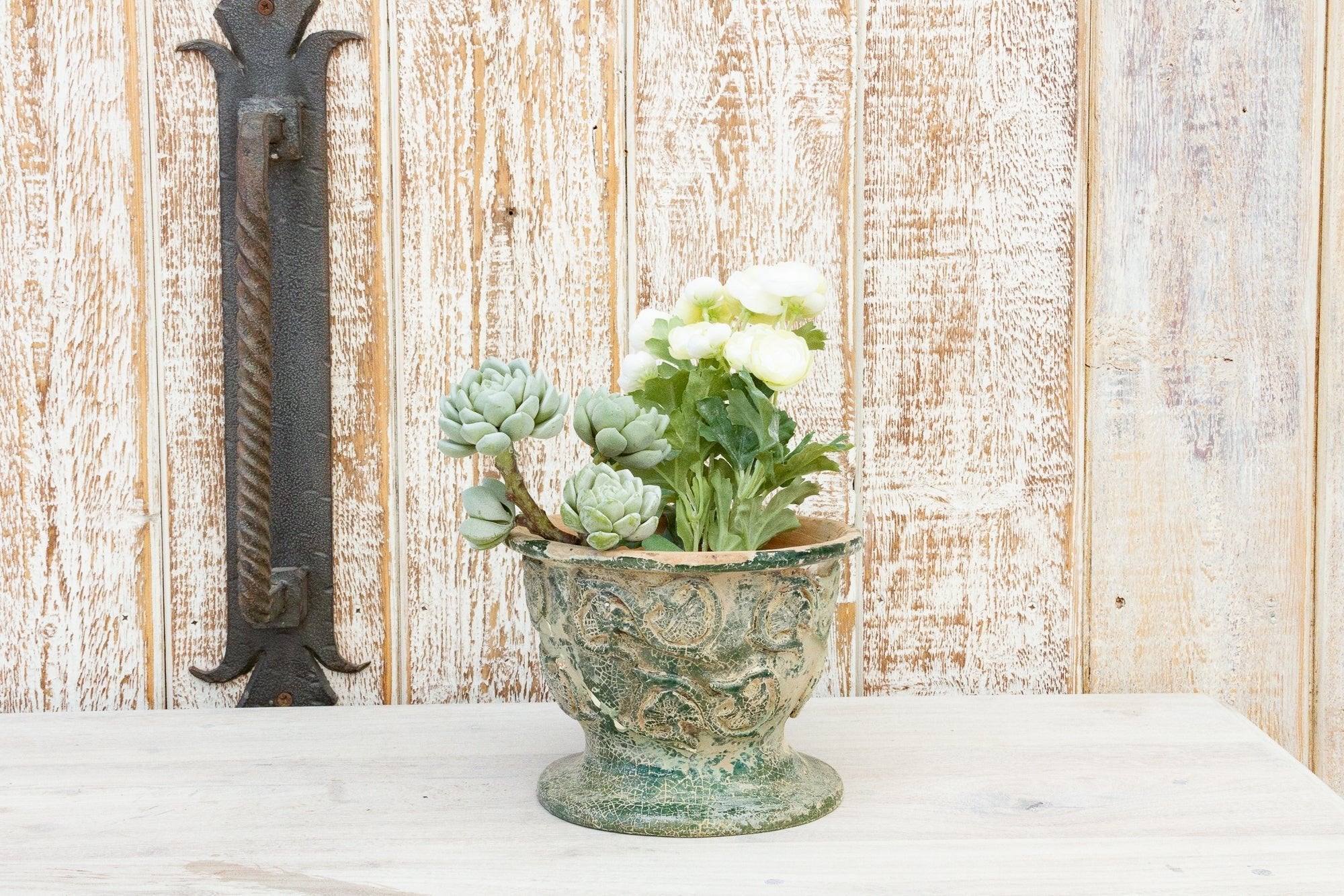 Antique Glazed Asian Floral Ceramic Pot Accents La Vie Bien Antique Glazed Asian Floral Ceramic Pot
