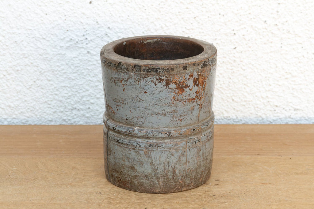 Antique Lavender-Gray Goa Measuring Pot Vase La Vie Bien Antique Lavender-Gray Goa Measuring Pot