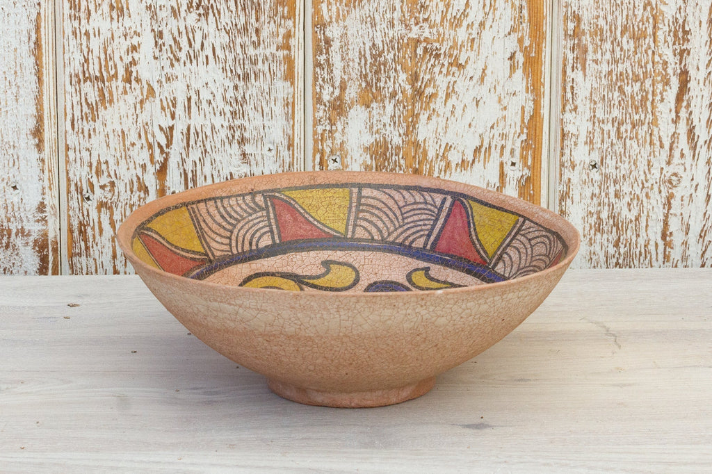 Antique Nishapur Islamic Pottery Painted Bowl Accents La Vie Bien Antique Nishapur Islamic Pottery Painted Bowl