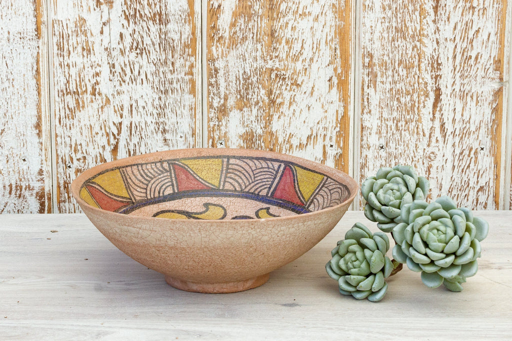 Antique Nishapur Islamic Pottery Painted Bowl Accents La Vie Bien Antique Nishapur Islamic Pottery Painted Bowl