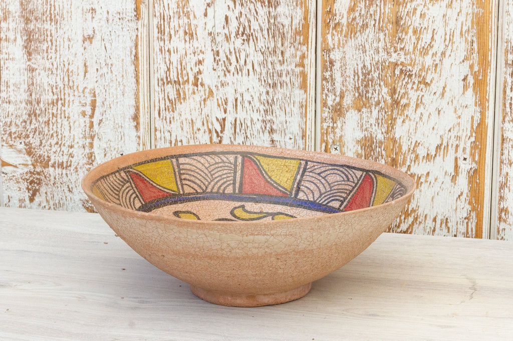 Antique Nishapur Islamic Pottery Painted Bowl Accents La Vie Bien Antique Nishapur Islamic Pottery Painted Bowl