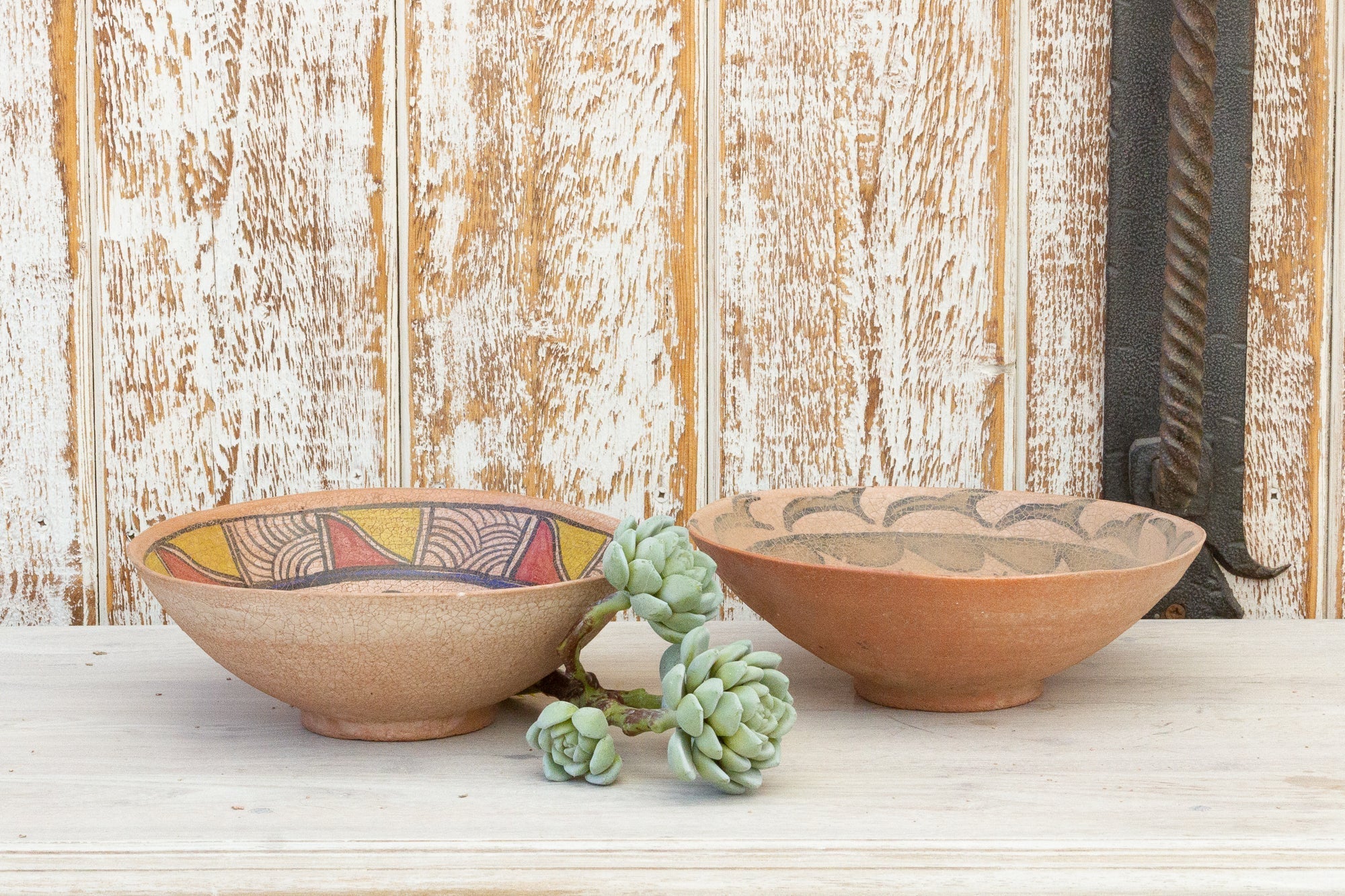Antique Nishapur Islamic Pottery Painted Bowl Accents La Vie Bien Antique Nishapur Islamic Pottery Painted Bowl