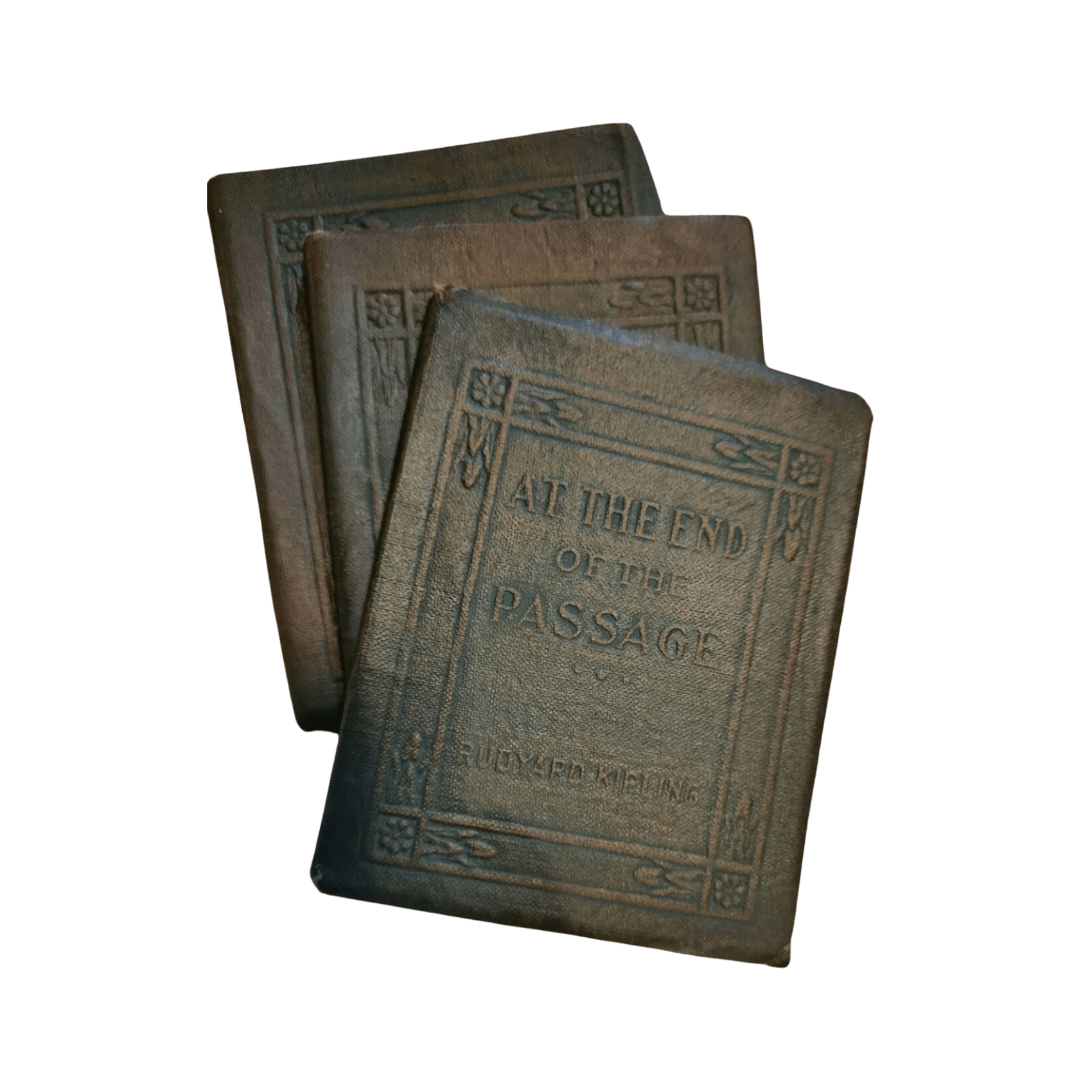 Antique Pocket Bound Books (Kipling, 1920s) - Set of 3