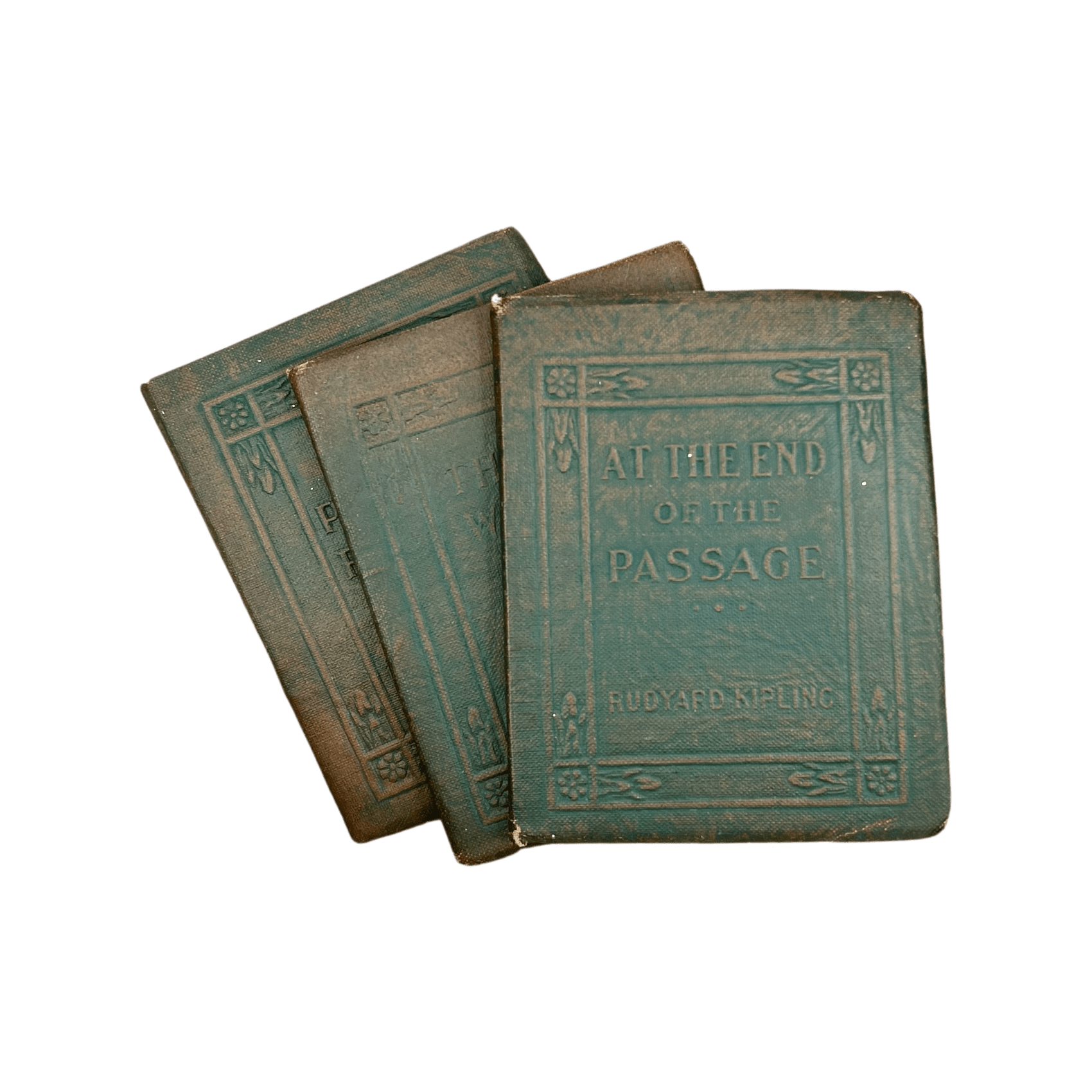 Antique Pocket Bound Books (Kipling, 1920s) - Set of 3