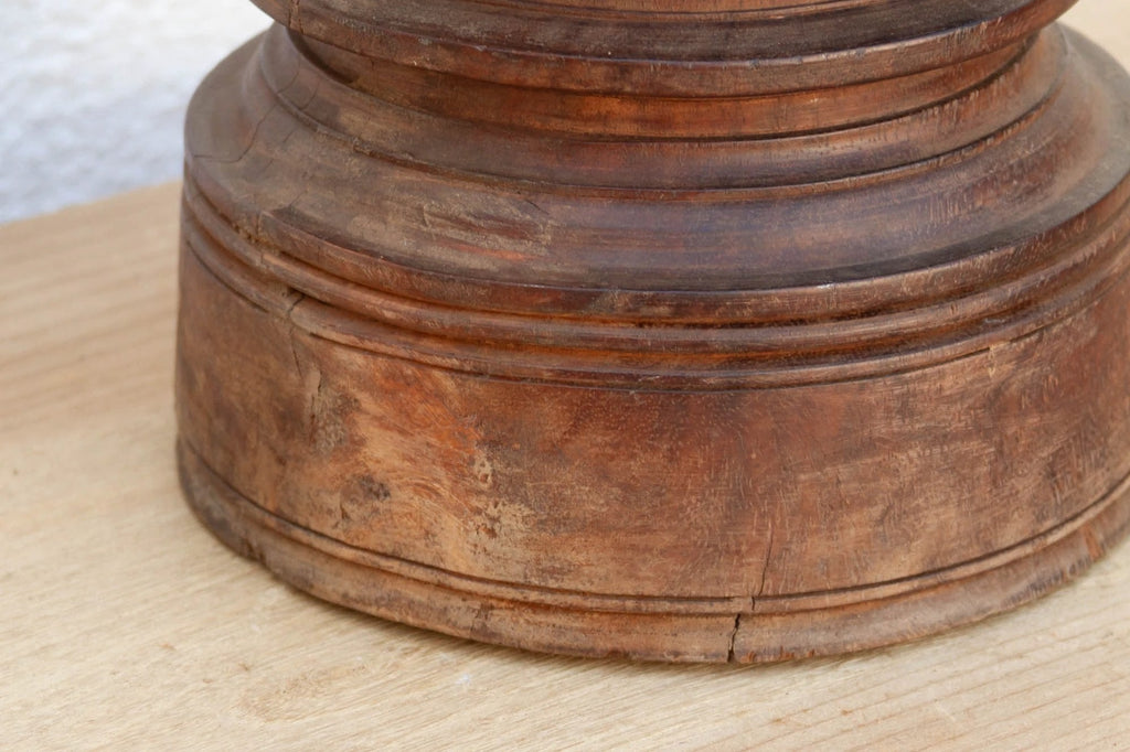 Antique Rice Grinder Candle Holder