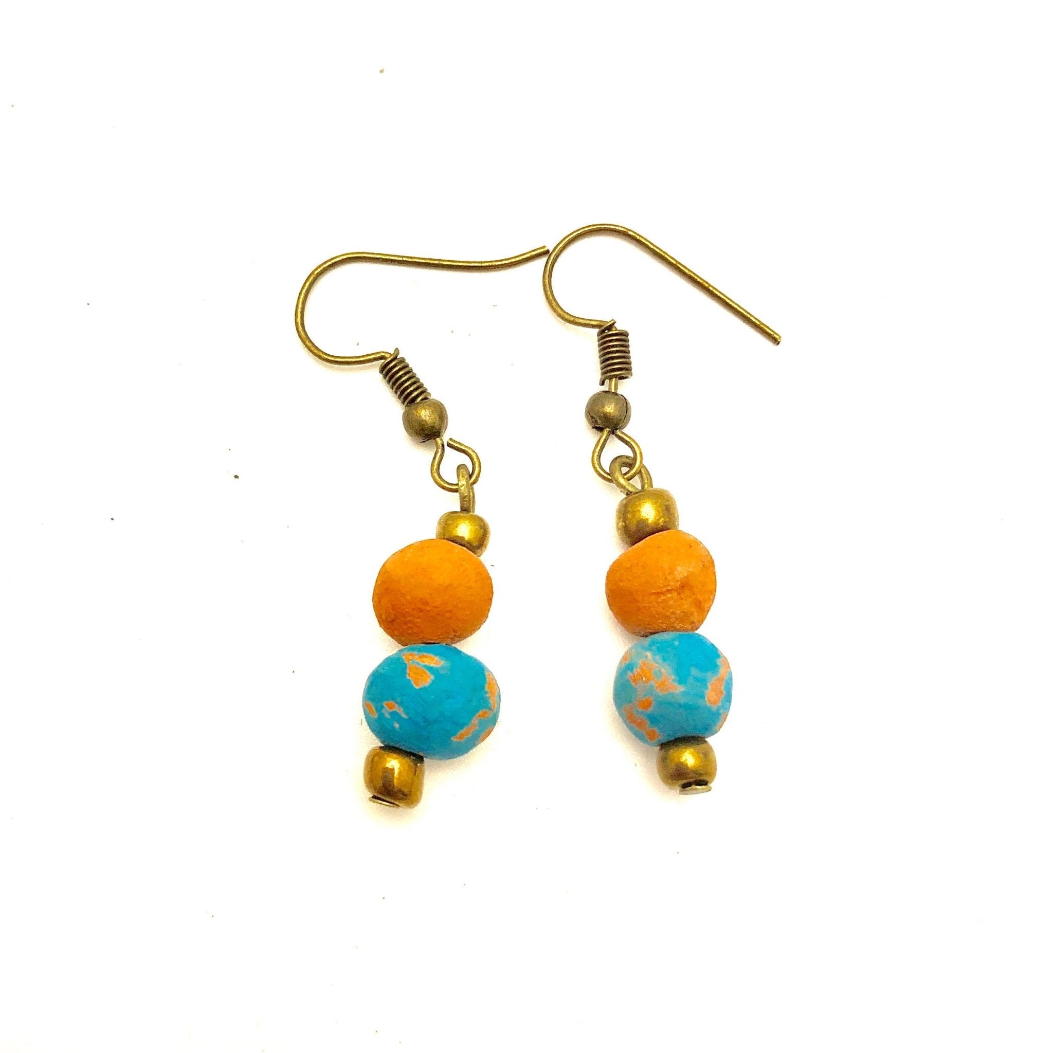 Antiqued Aromatherapy Earrings Earring La Vie Bien Antiqued Aromatherapy Earrings