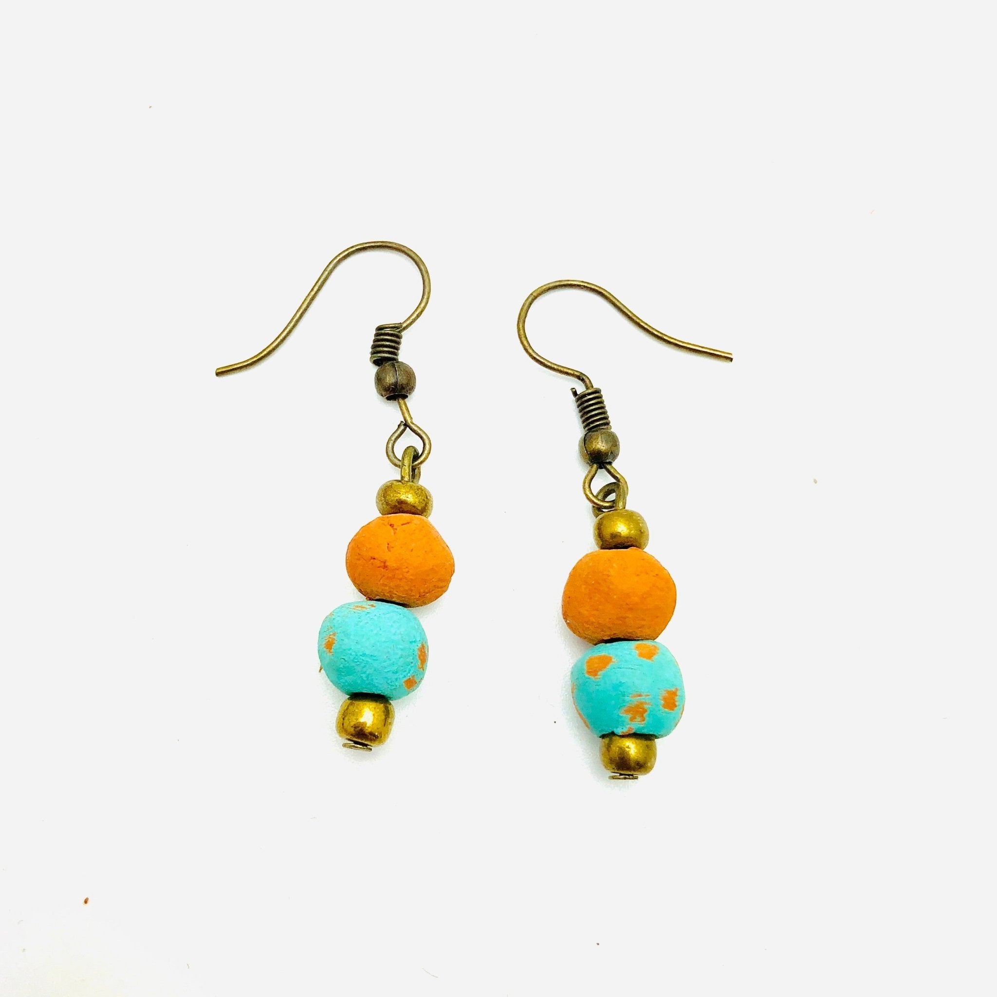 Antiqued Aromatherapy Earrings Earring La Vie Bien Antiqued Aromatherapy Earrings