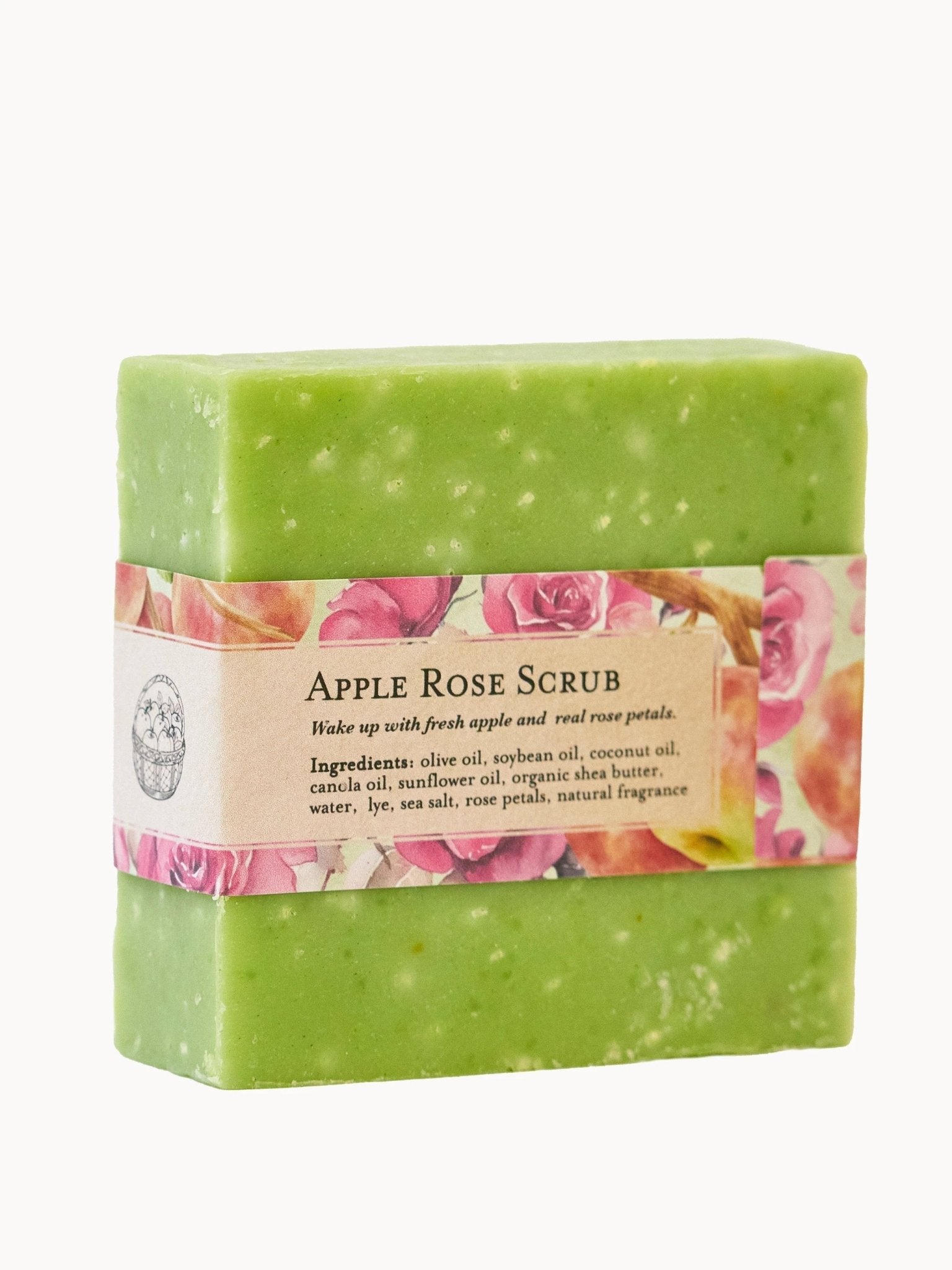 Apple Rose Soap Scrub Bar by Ash & Rose