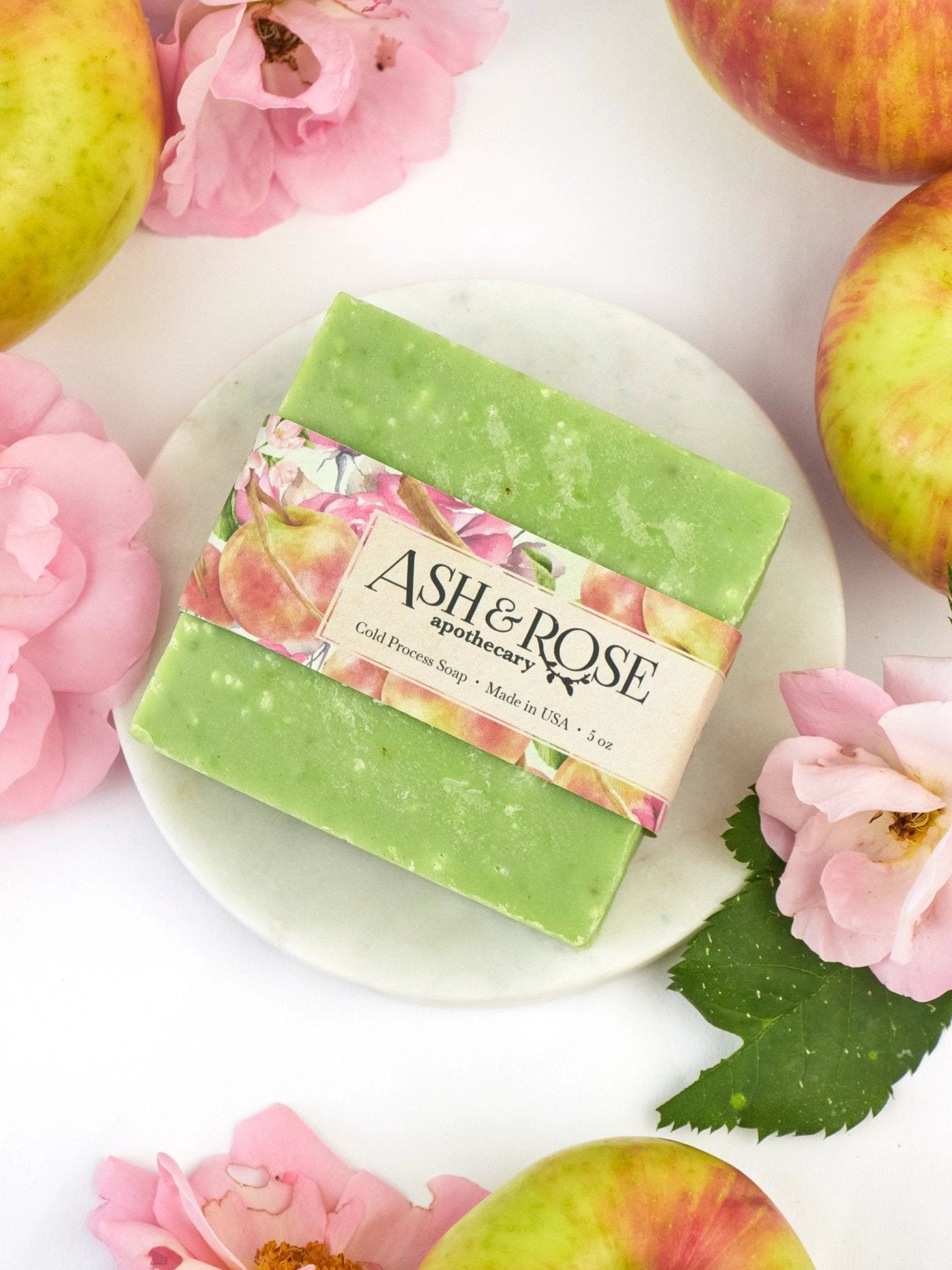 Apple Rose Soap Scrub Bar by Ash & Rose