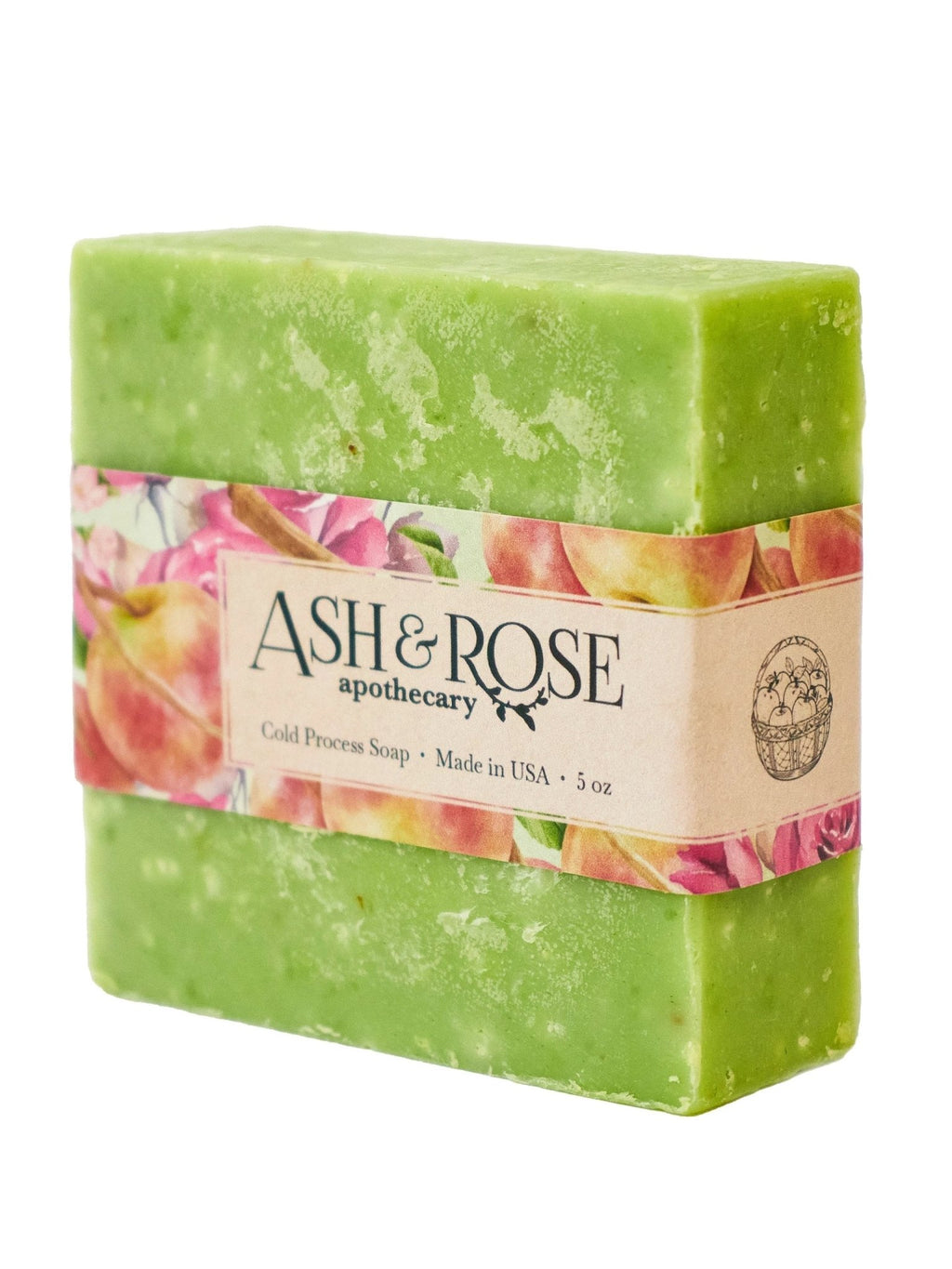 Apple Rose Soap Scrub Bar by Ash & Rose