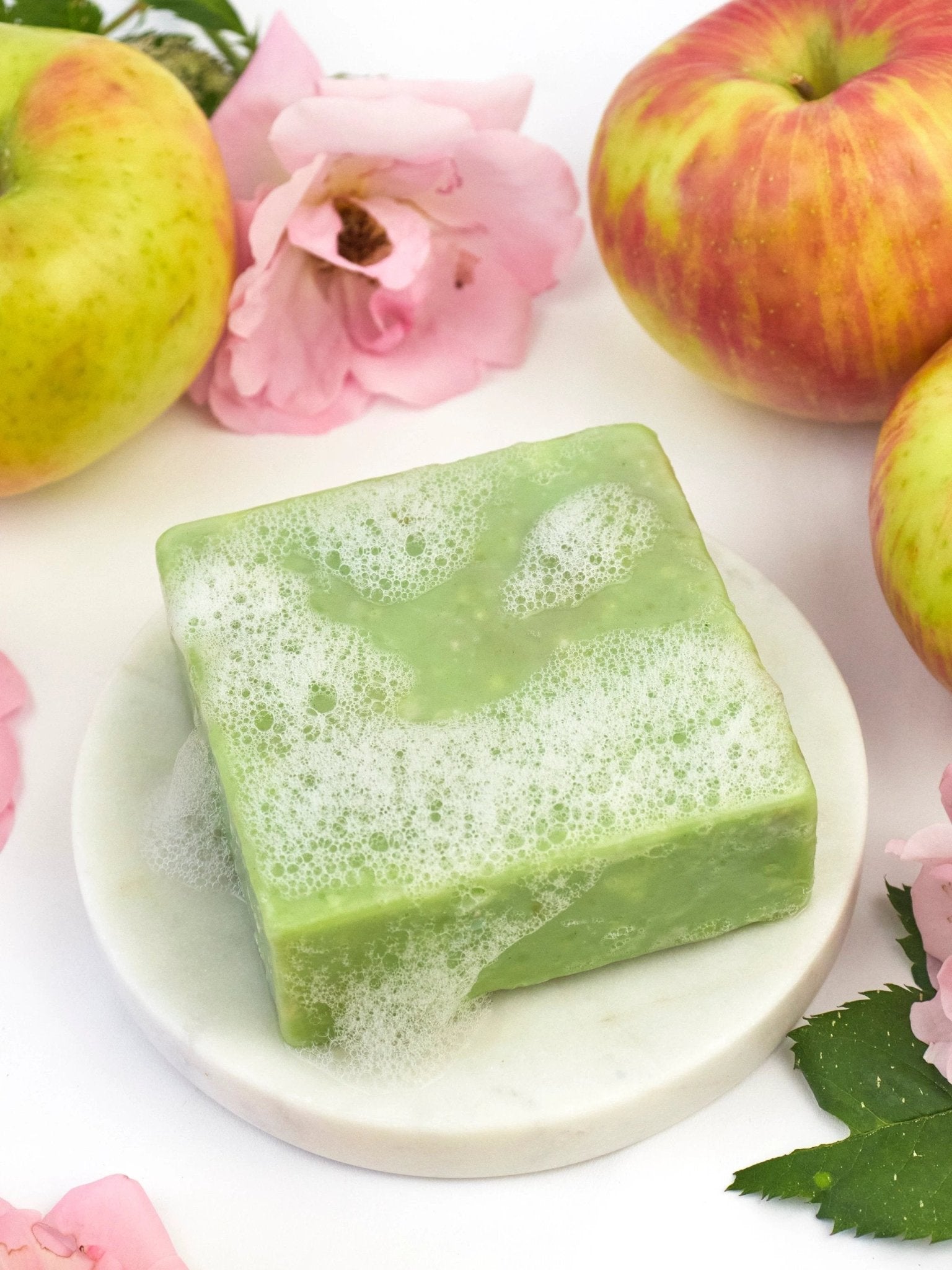 Apple Rose Soap Scrub Bar by Ash & Rose