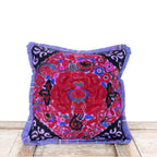 Applique Vintage Flower Handmade Cushion - Thailand Decor La Vie Bien Applique Vintage Flower Handmade Cushion - Thailand