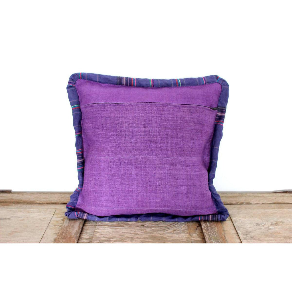 Applique Vintage Flower Handmade Cushion - Thailand Decor La Vie Bien Applique Vintage Flower Handmade Cushion - Thailand