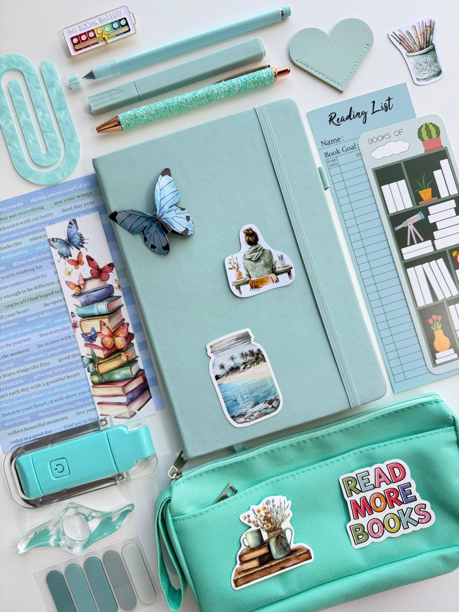 Aquamarine Bookish Bundle Bookish Bundle La Vie Bien Aquamarine Bookish Bundle
