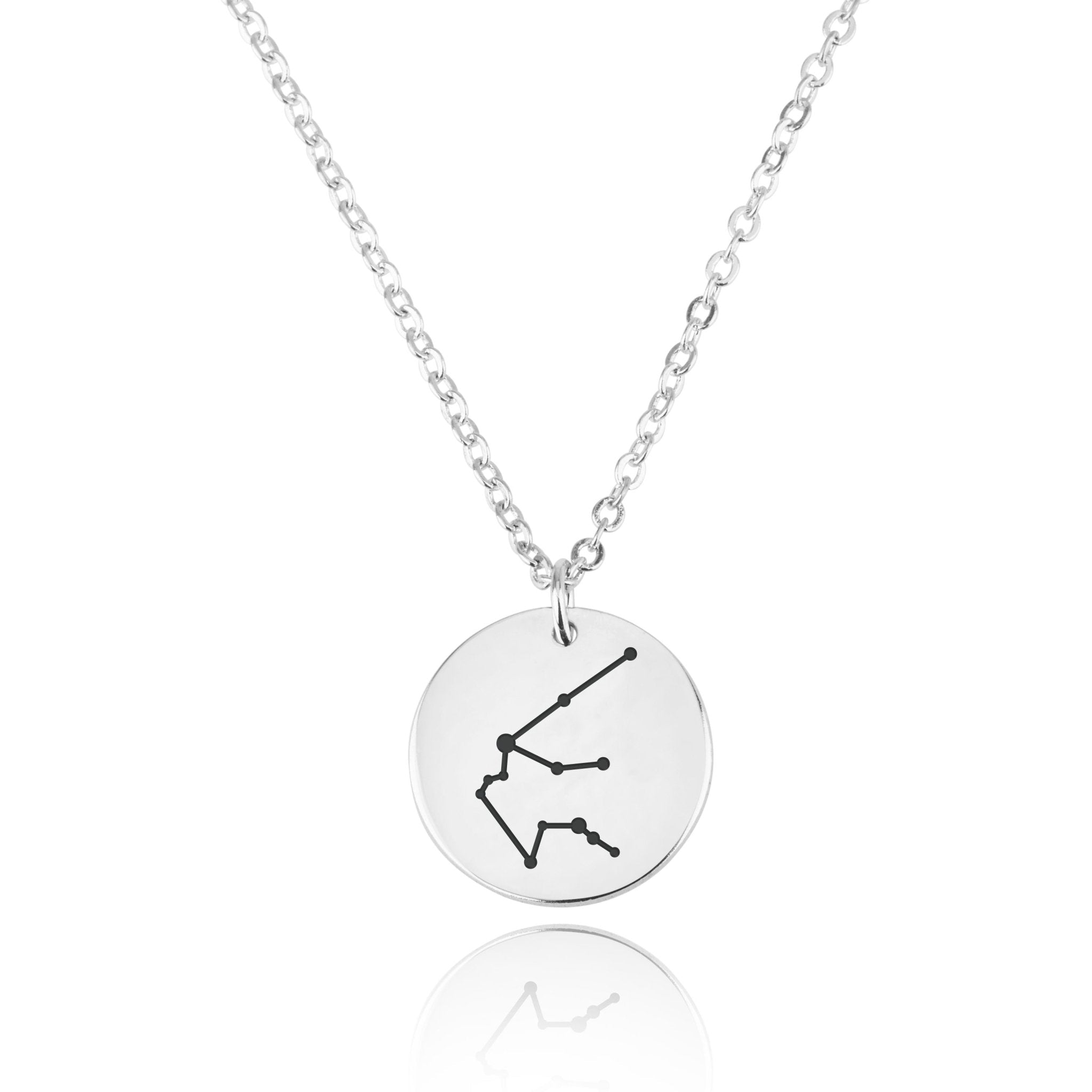 Aquarius Celestial Constellation Disk Necklace La Vie Bien Aquarius Celestial Constellation Disk Necklace