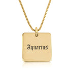 Aquarius Charm Necklace La Vie Bien Aquarius Charm Necklace