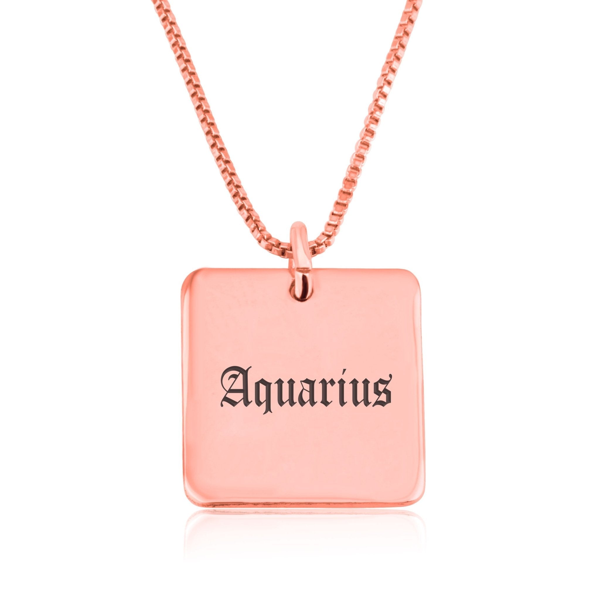 Aquarius Charm Necklace La Vie Bien Aquarius Charm Necklace