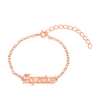 Aquarius Script Bracelet