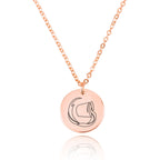 Aquarius Zodiac Disk Necklace La Vie Bien Aquarius Zodiac Disk Necklace
