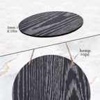 Arabic Calligraphy Art Decor Islamic Wooden Round Wall Hanging (MAC408)