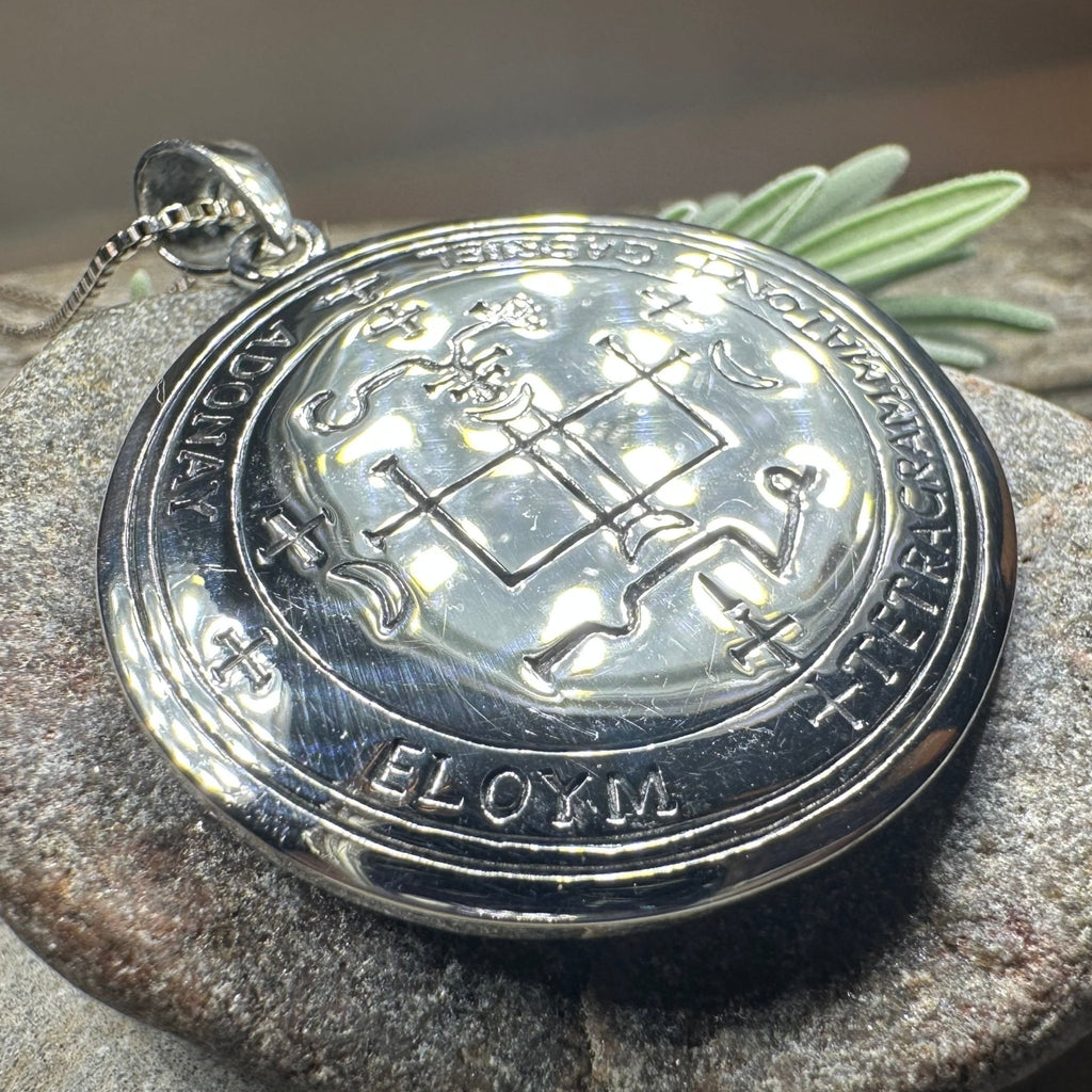 Archangel Gabriel Sigil Pendant in Sterling Silver Pendant La Vie Bien Archangel Gabriel Sigil Pendant in Sterling Silver
