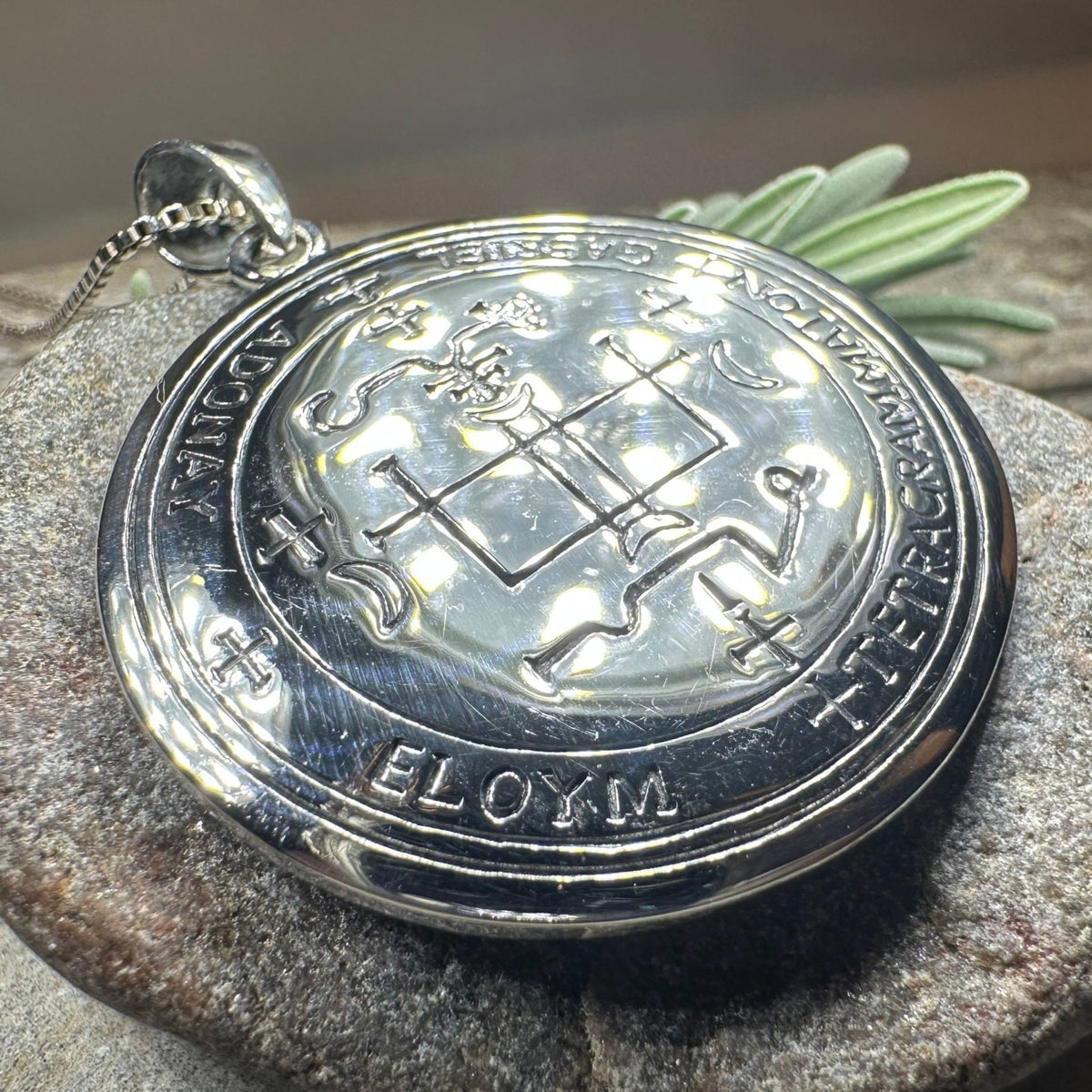Archangel Gabriel Sigil Pendant in Sterling Silver Pendant La Vie Bien Archangel Gabriel Sigil Pendant in Sterling Silver