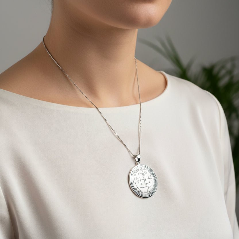 Archangel Gabriel Sigil Pendant in Sterling Silver Pendant La Vie Bien Archangel Gabriel Sigil Pendant in Sterling Silver