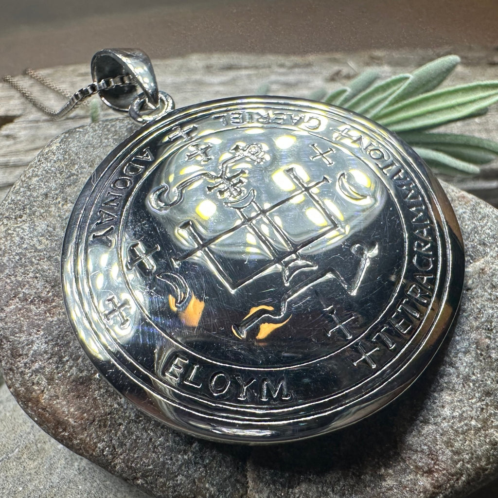 Archangel Gabriel Sigil Pendant in Sterling Silver Pendant La Vie Bien Archangel Gabriel Sigil Pendant in Sterling Silver