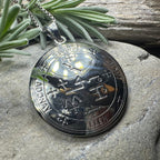 Archangel Samael Sigil Pendant in Sterling Silver Pendant La Vie Bien Archangel Samael Sigil Pendant in Sterling Silver