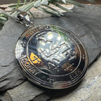 Archangel Samael Sigil Pendant in Sterling Silver Pendant La Vie Bien Archangel Samael Sigil Pendant in Sterling Silver
