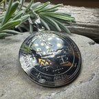 Archangel Samael Sigil Pendant in Sterling Silver Pendant La Vie Bien Archangel Samael Sigil Pendant in Sterling Silver