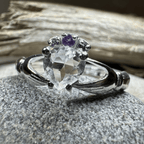 Ardor Irish Claddagh Ring in Sterling Silver Ring La Vie Bien Ardor Irish Claddagh Ring in Sterling Silver
