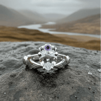 Ardor Irish Claddagh Ring in Sterling Silver Ring La Vie Bien Ardor Irish Claddagh Ring in Sterling Silver