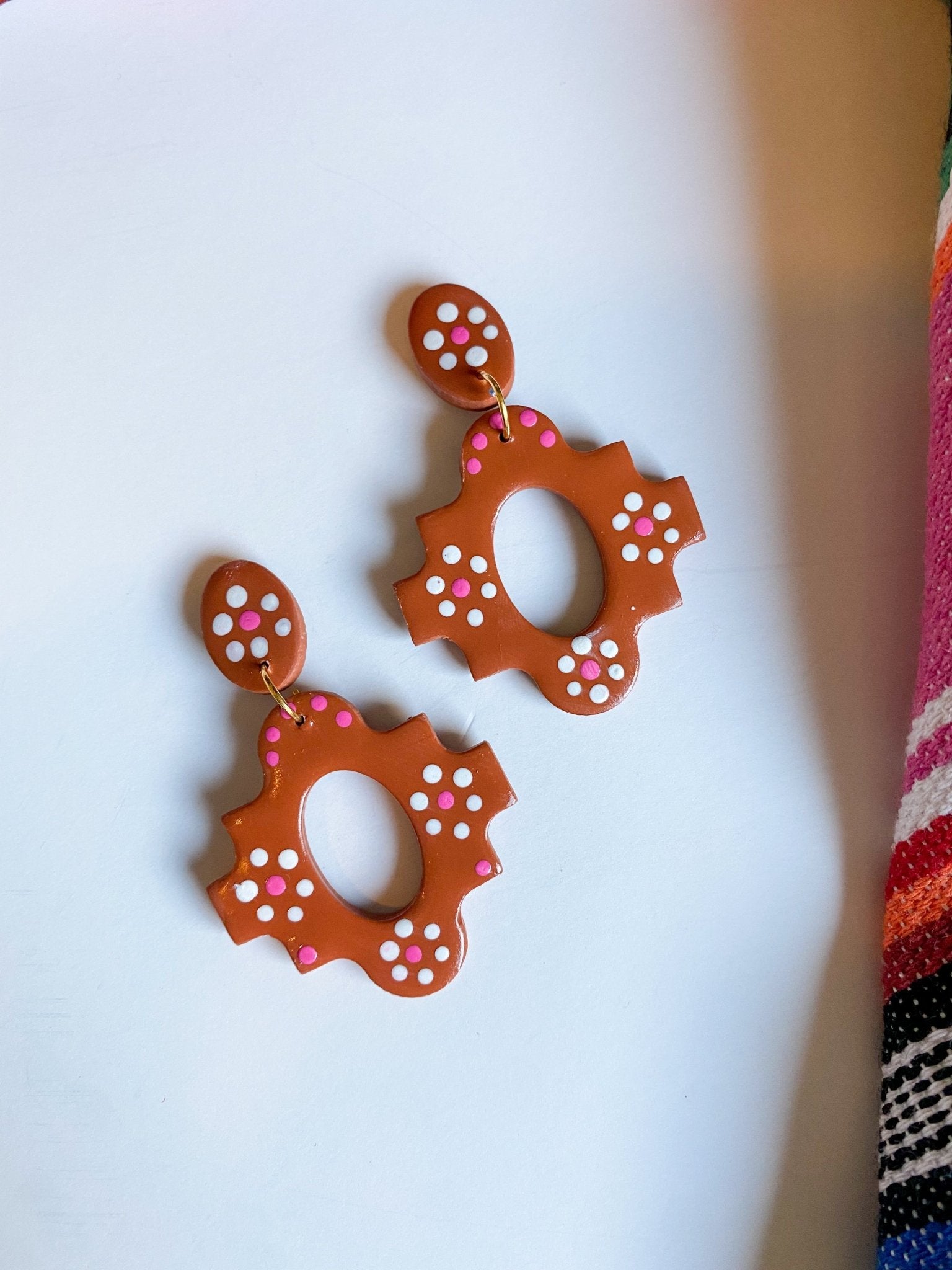 Aretes de Barro Earrings La Vie Bien Aretes de Barro