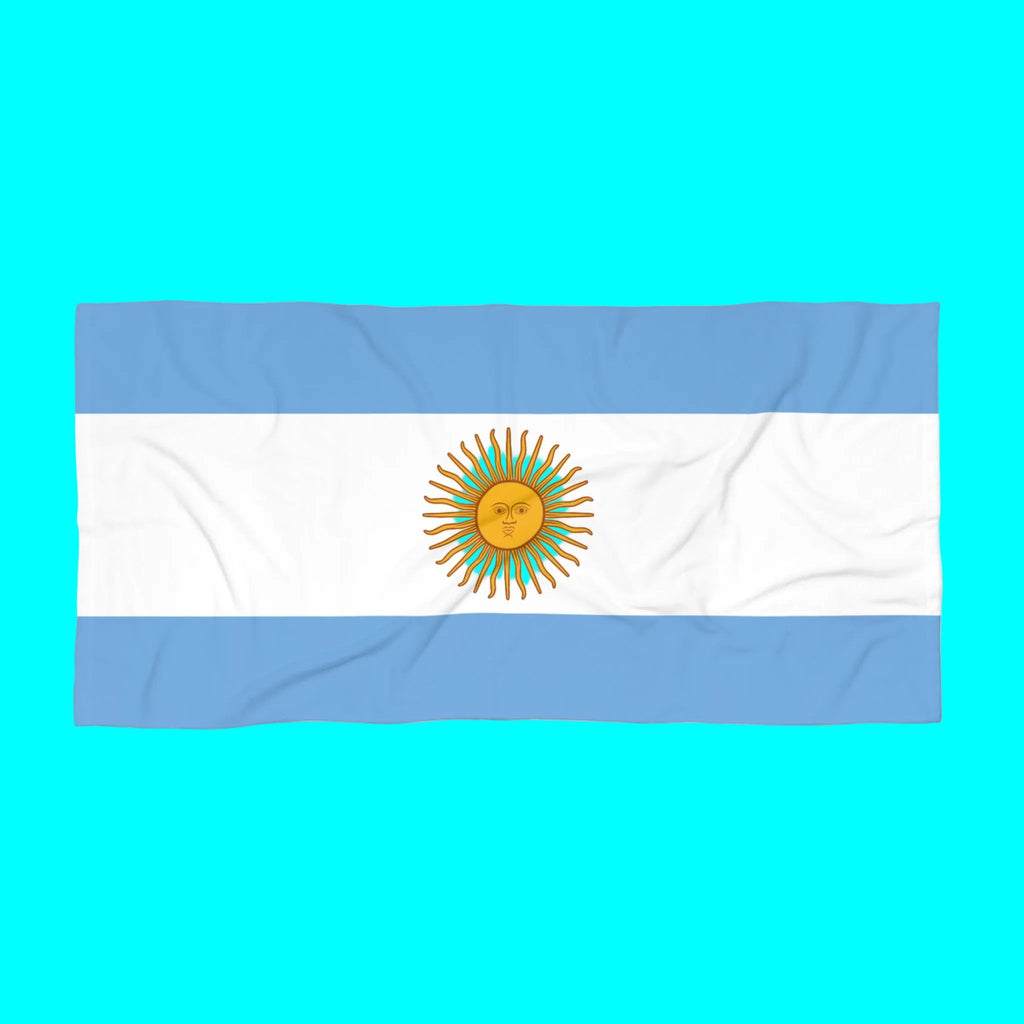 ARGENTINA Flag Beach Towel | Quality & Long Lasting - 2 Sizes | Argentinian Pride | Gift for Argentineans Home Decor La Vie Bien ARGENTINA Flag Beach Towel | Quality & Long Lasting - 2 Sizes | Argentinian Pride | Gift for Argentineans