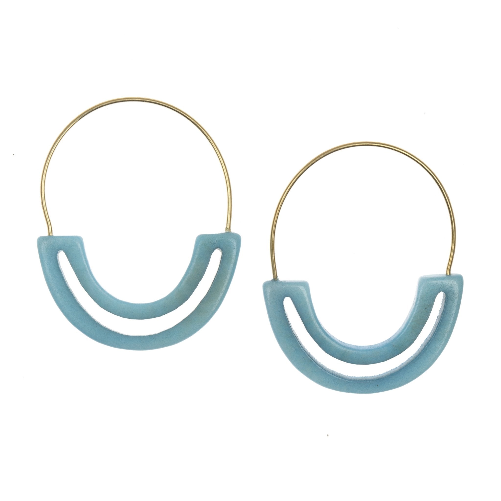 Ariana Carved Hoop Earrings Earrings - Fashion La Vie Bien Ariana Carved Hoop Earrings