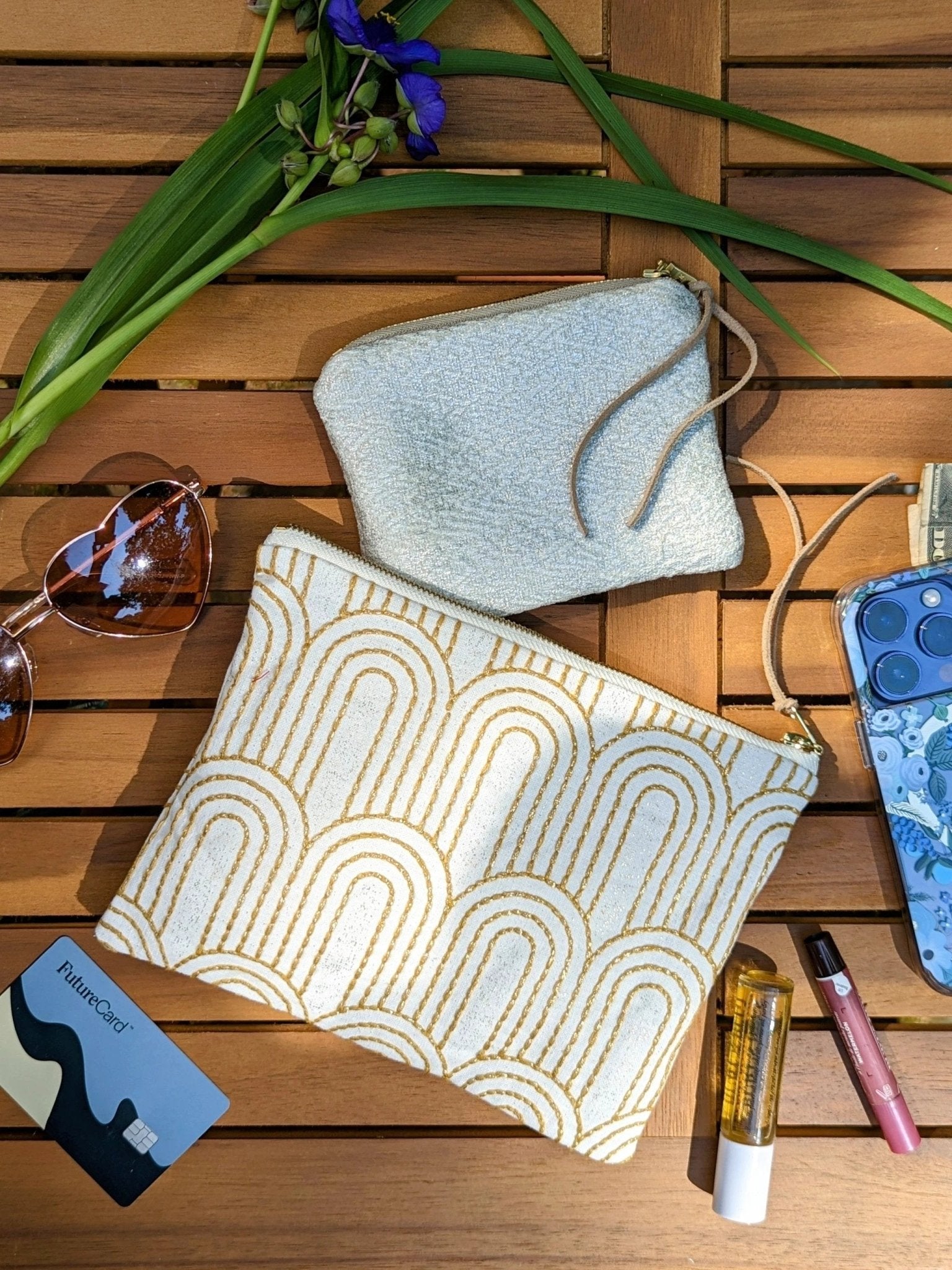Arianell Mini Metallic Clutch by Ash & Rose