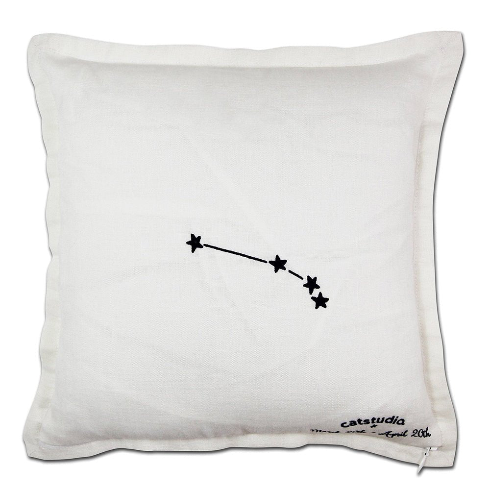 Aries Astrology Hand - Embroidered Pillow by Cat Studio Pillows La Vie Bien Aries Astrology Hand - Embroidered Pillow by Cat Studio