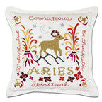 Aries Astrology Hand - Embroidered Pillow by Cat Studio Pillows La Vie Bien Aries Astrology Hand - Embroidered Pillow by Cat Studio
