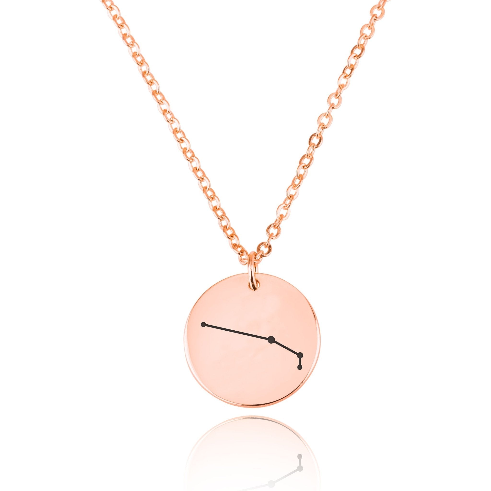 Aries Celestial Constellation Disk Necklace La Vie Bien Aries Celestial Constellation Disk Necklace