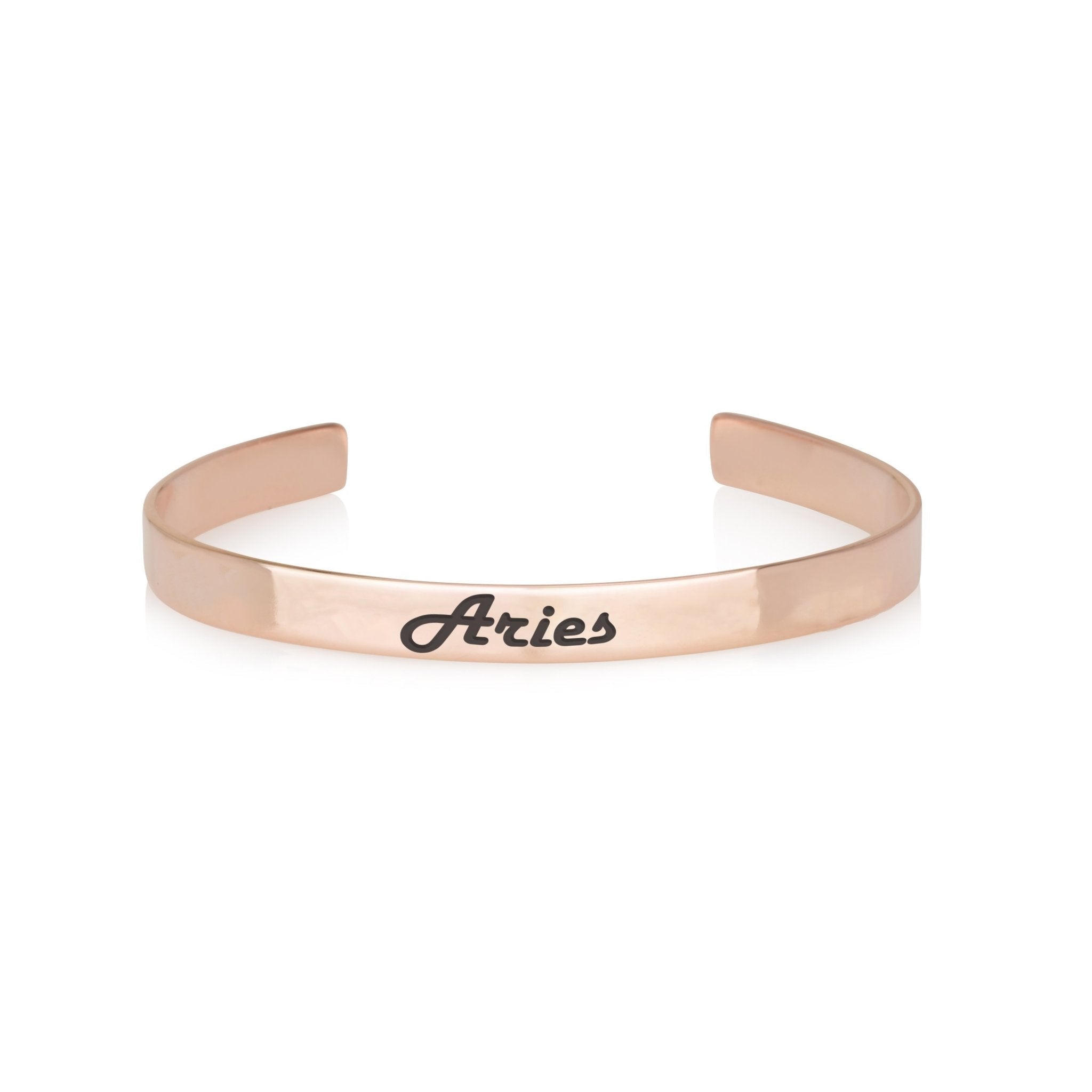 Aries Engraved Cuff Bracelet La Vie Bien Aries Engraved Cuff Bracelet