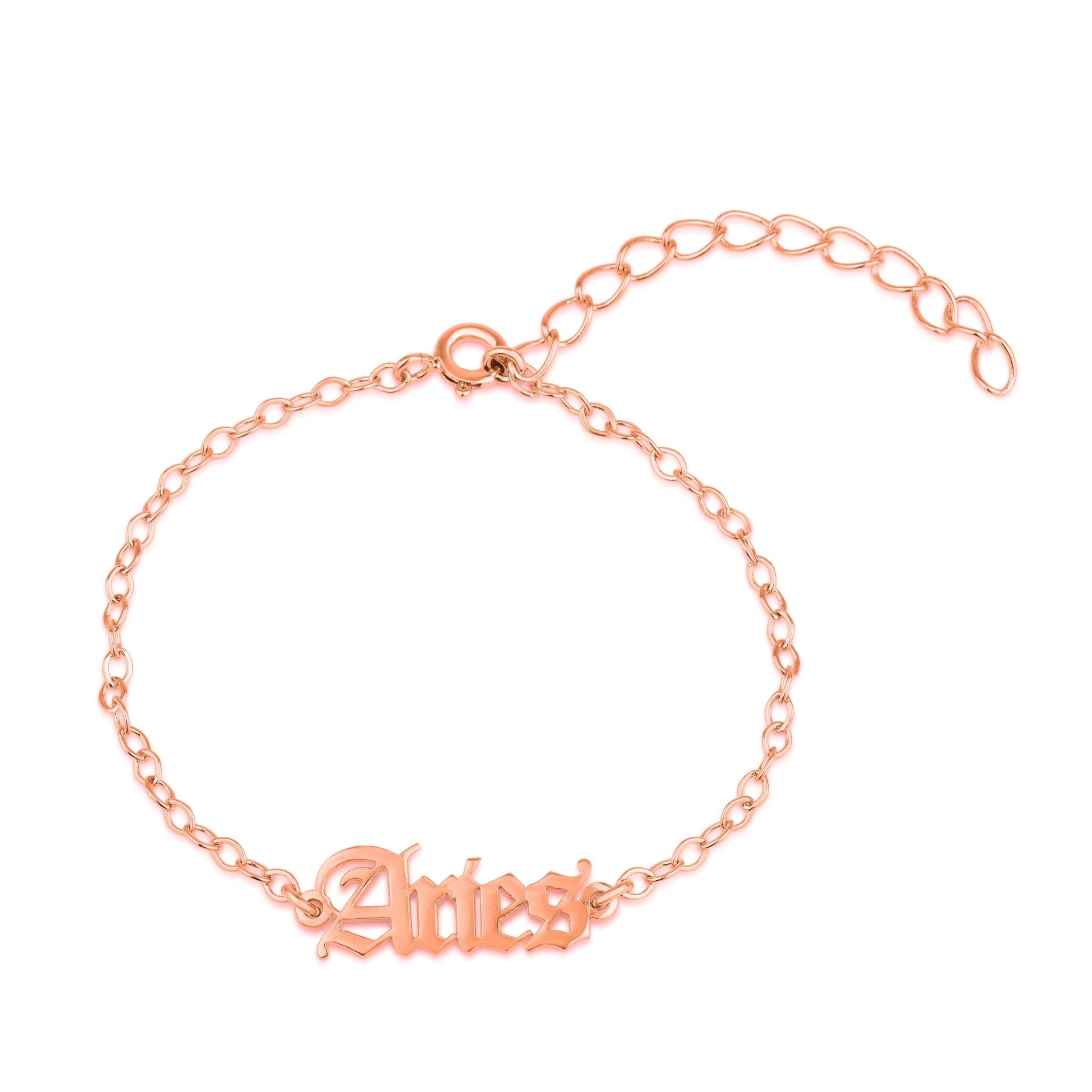 Aries Script Bracelet