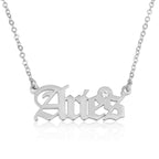 Aries Script Necklace With Swarovski Birthstone La Vie Bien Aries Script Necklace With Swarovski Birthstone