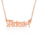 Aries Symbol Necklace
