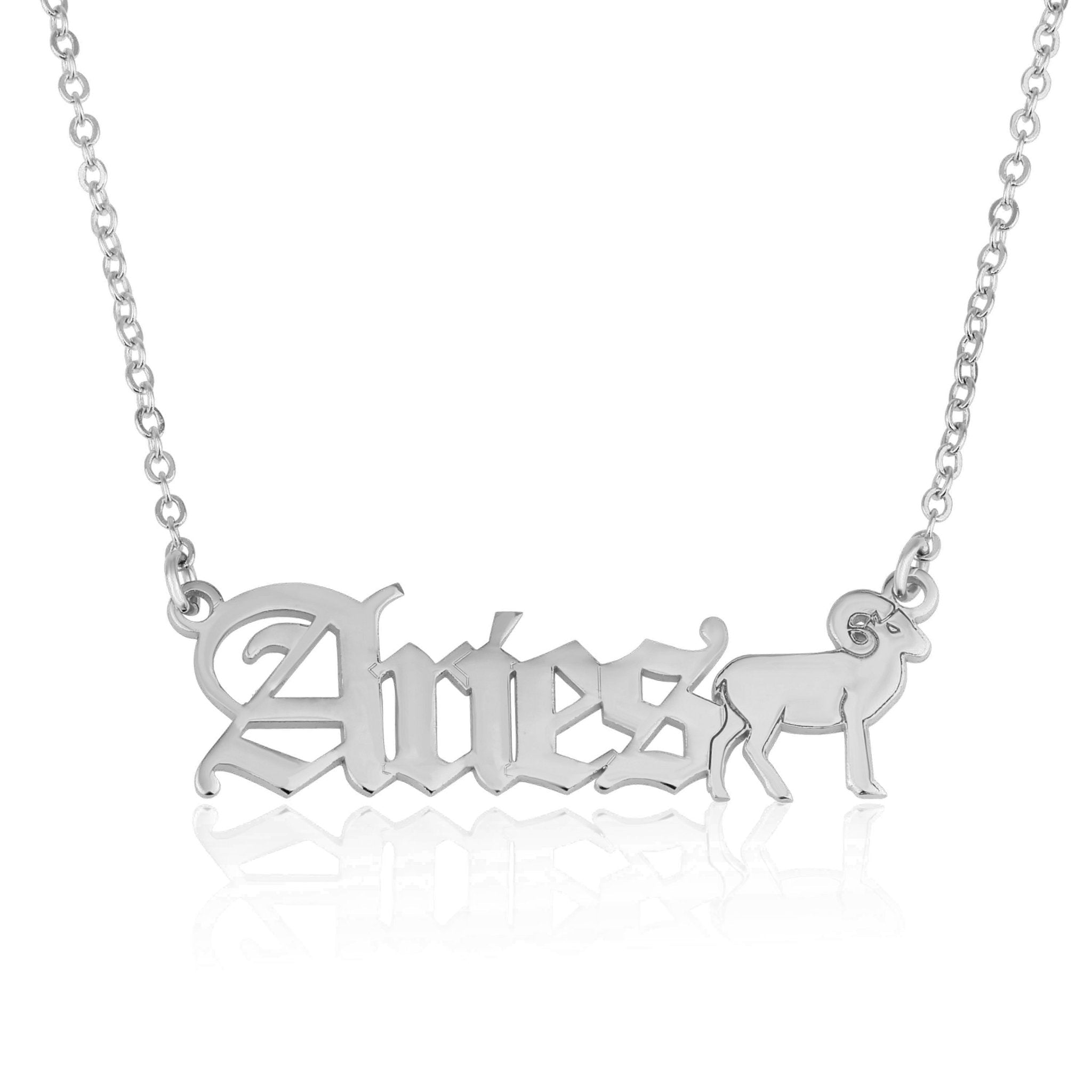 Aries Symbol Necklace La Vie Bien Aries Symbol Necklace