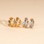 Arizona Desert 3D Huggie Hoop Earrings by Oh Clementine