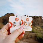 Arizona Desert 3D Huggie Hoop Earrings by Oh Clementine