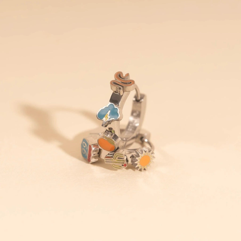 Arizona Desert 3D Huggie Hoop Earrings by Oh Clementine