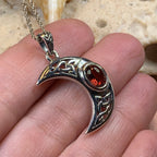 Arlynn Celtic Crescent Moon Necklace in Sterling Silver Pendant La Vie Bien Arlynn Celtic Crescent Moon Necklace in Sterling Silver