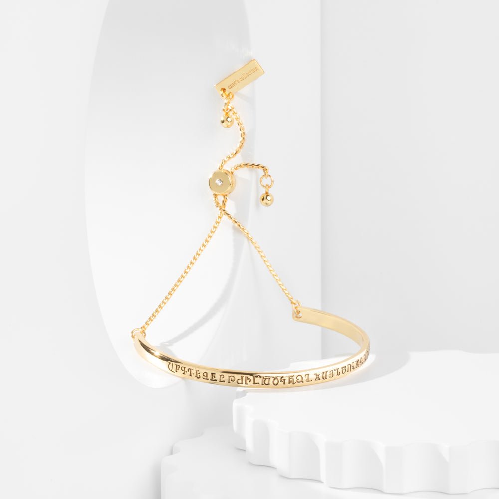 Armenian Alphabet Bracelet / Bangle Armenian Alphabet Bangle La Vie Bien Armenian Alphabet Bracelet / Bangle